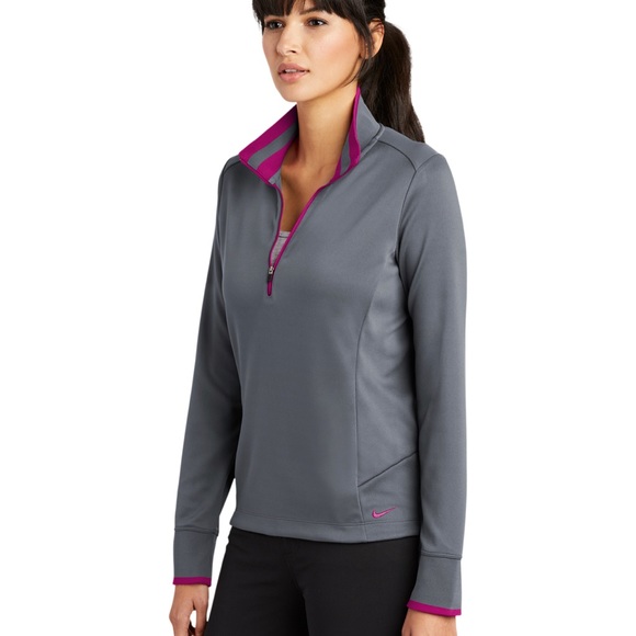 Nike Ladies Dri-FIT 1/2-Zip Cover-Up - Picture 3 of 3
